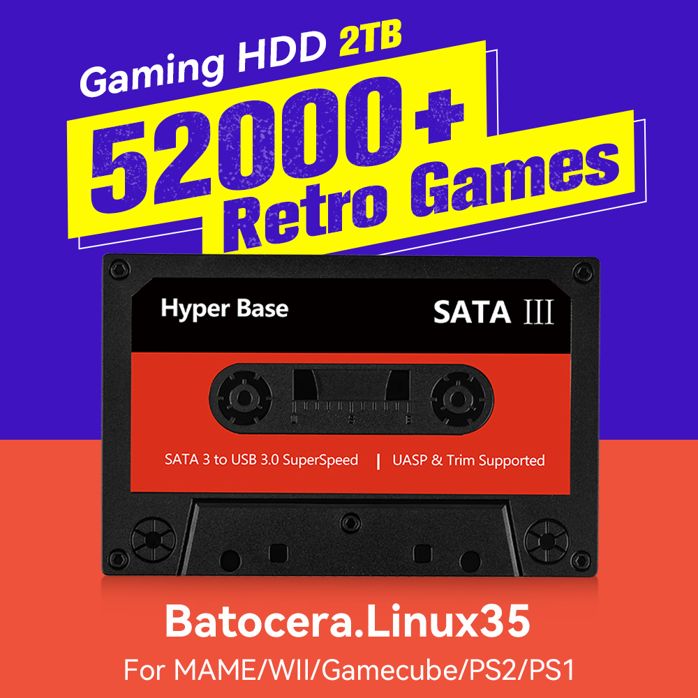 Retro Gaming Batocera - Batocera 500GB/2TB Retro Game Console With