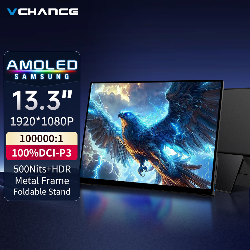 Crt Monitor Stand - VCHANCE 13.3'' OLED Portable Monitor 1920x1080p