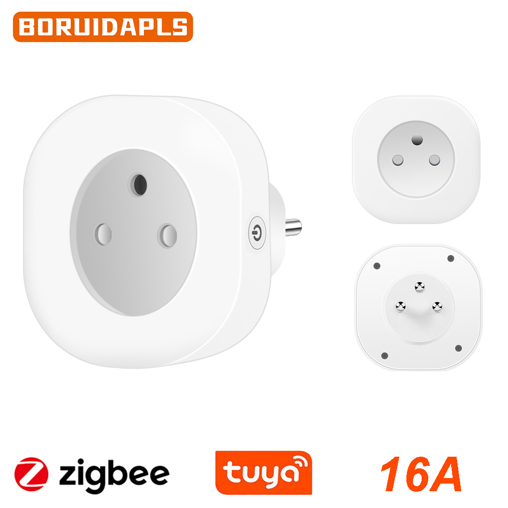 Crt Monitor Stand - BORUIDAPLS Tuya Zigbee Smart Socket EU/FR/Israel/Brazil/Switzerland