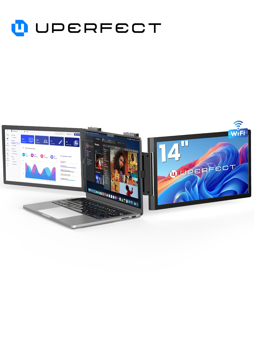 Crt Monitor Stand - UPERFECT UFree Z14 Pro Wireless Triple