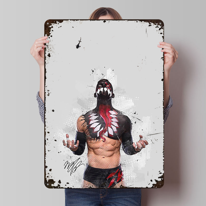 Retro Gaming Desk - Finn Balor Poster Customized Wall Art
