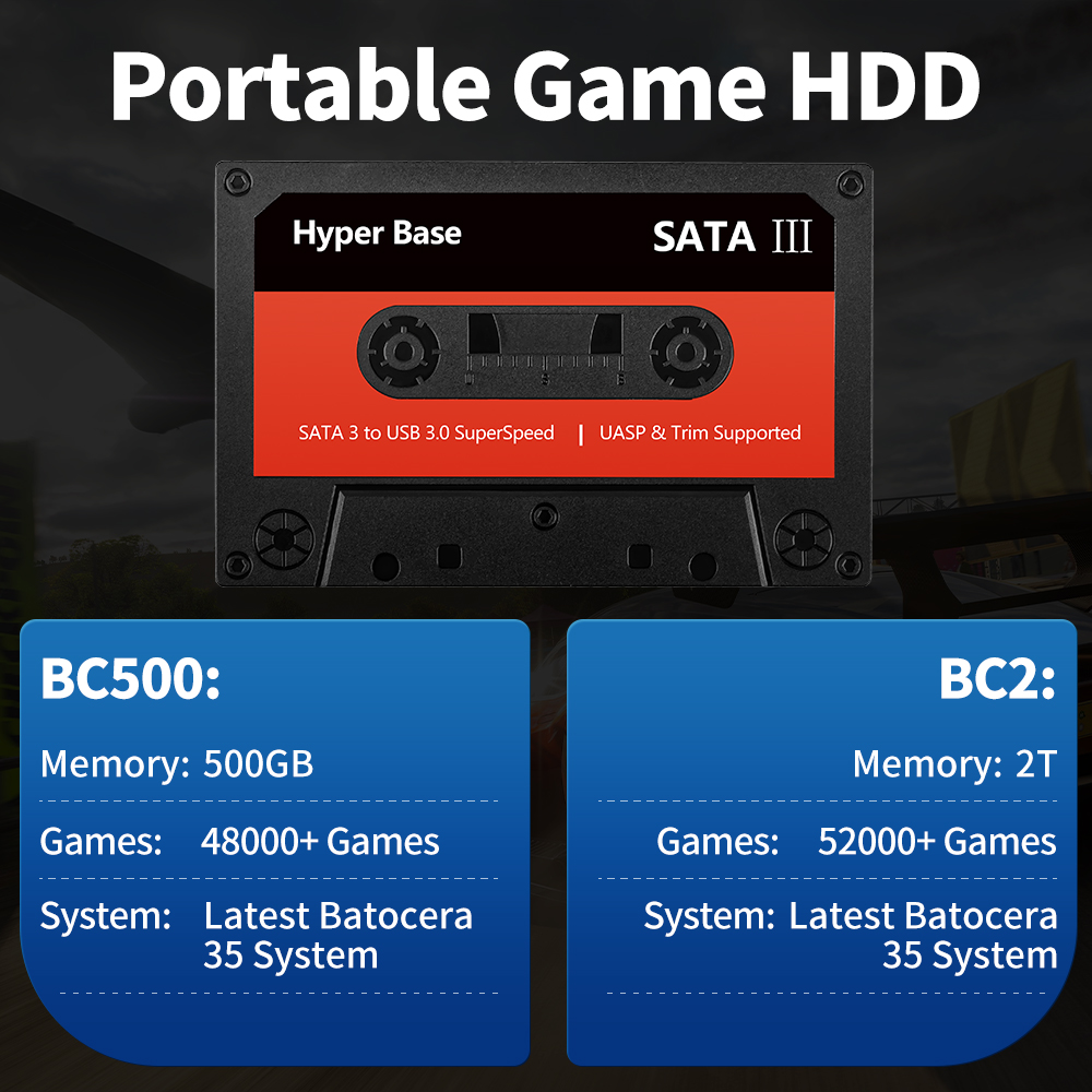 JMachen 500G/2TB Gaming Hard D - đánh giá và giá Retro Gaming Batocera