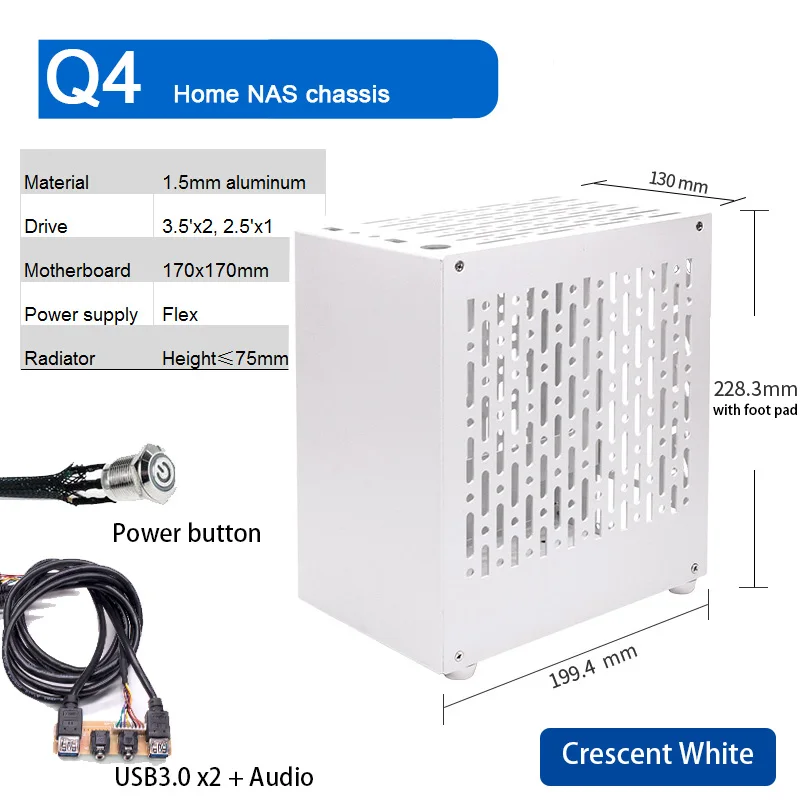 ARSYLID Q4 Home Nas Aluminum C - đánh giá và giá Retro Gaming Pc Case