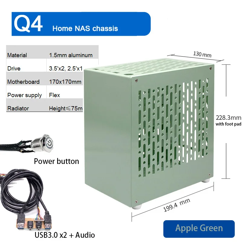 ARSYLID Q4 Home Nas Aluminum C - đánh giá và giá Retro Gaming Pc Case
