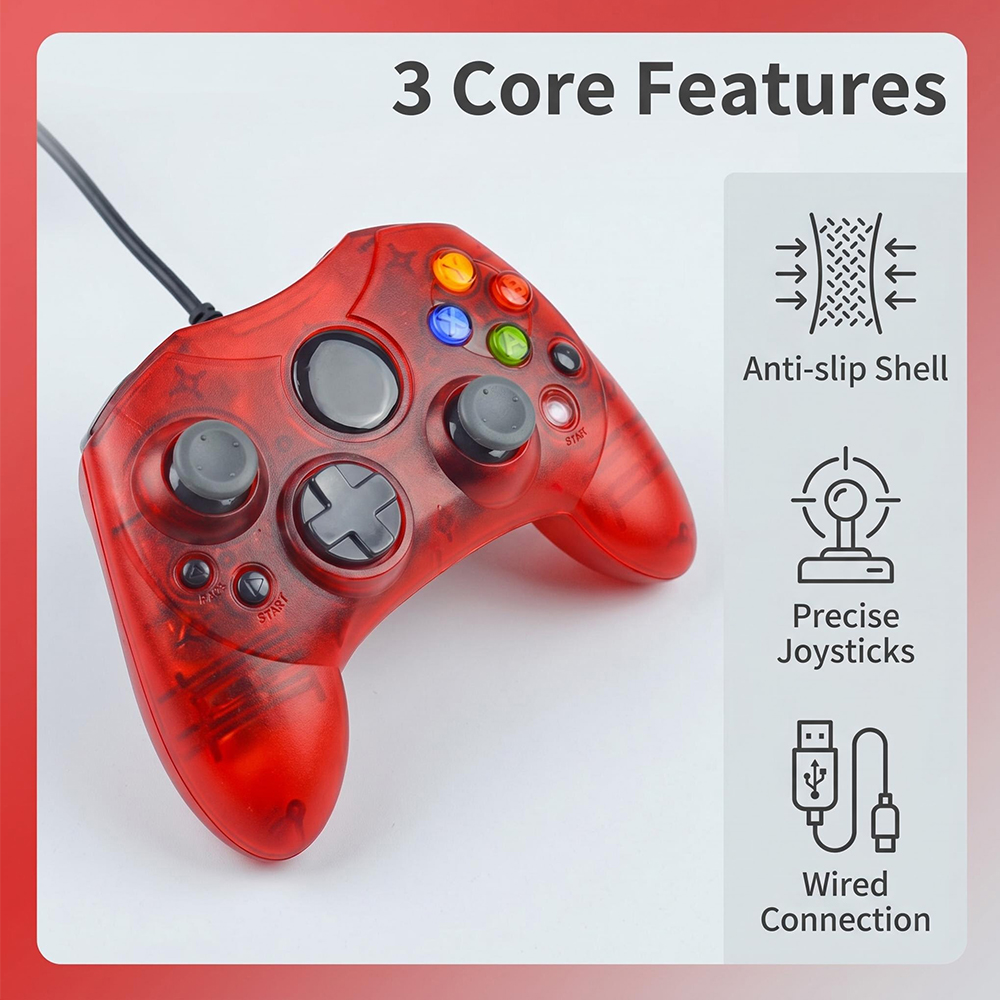 Wired Game Controller - Retro  - đánh giá và giá Retro Gaming Xbox Controller