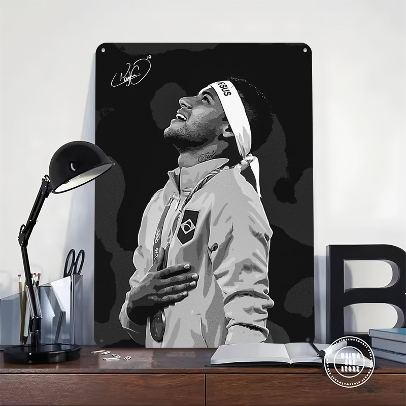 Neymar Jr. Portrait Poster Cus - đánh giá và giá Retro Gaming Desk