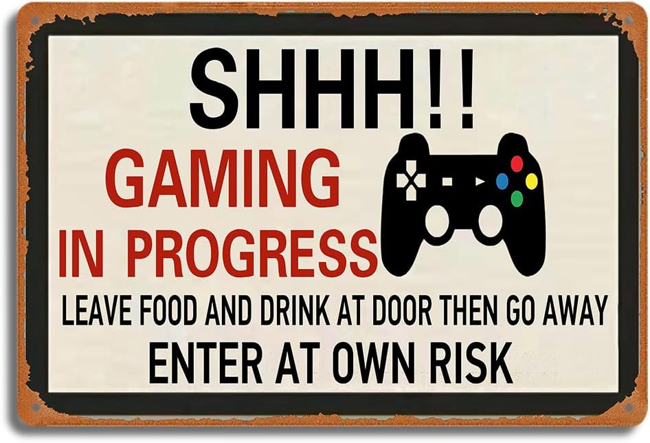 Retro Gaming Metal Tin Sign, S - đánh giá và giá Retro Gaming Decor