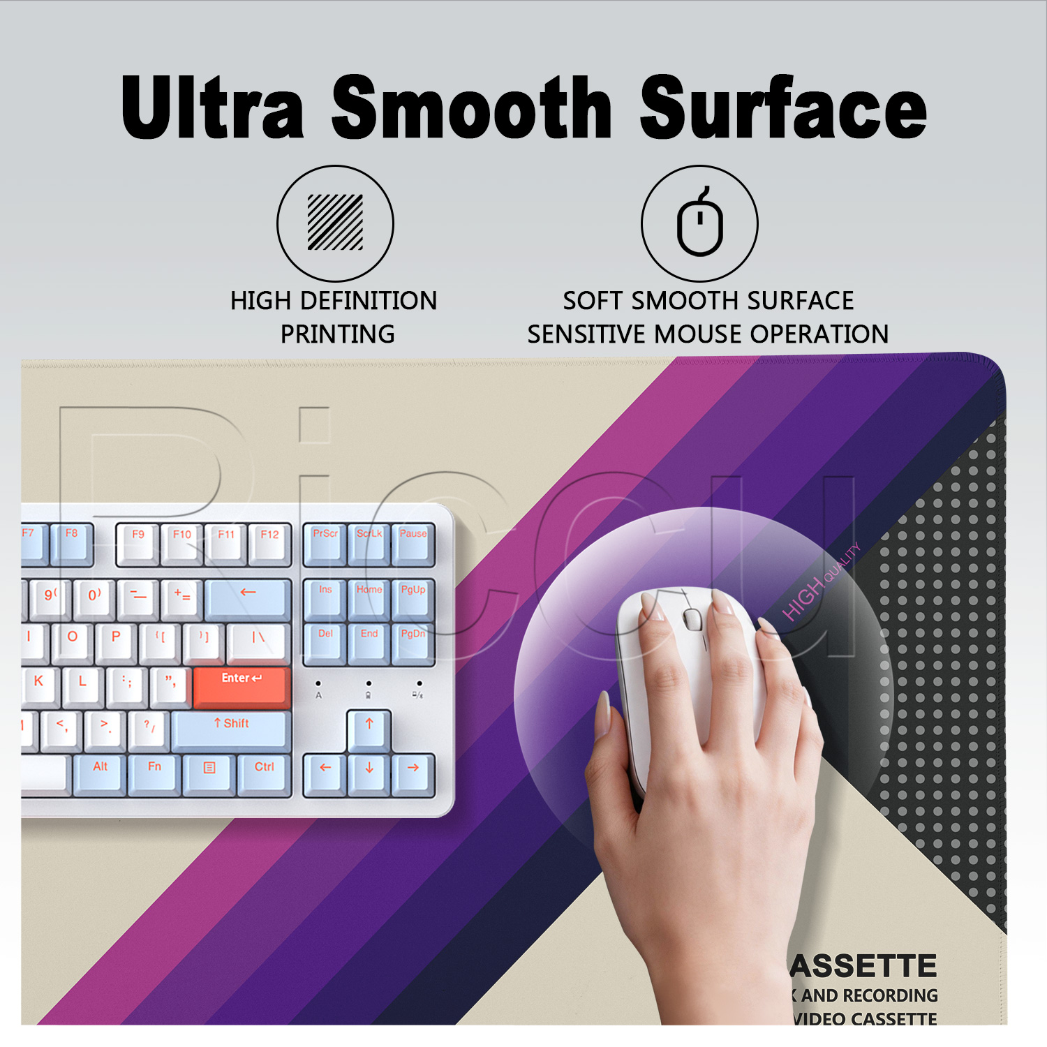Mouse Pad HD Printing Retro VH - đánh giá và giá Retro Gaming Desk