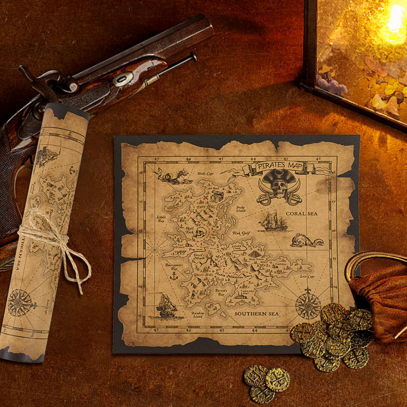 Pirate Adventure Treasure Hunt - đánh giá và giá Retro Gaming Decor