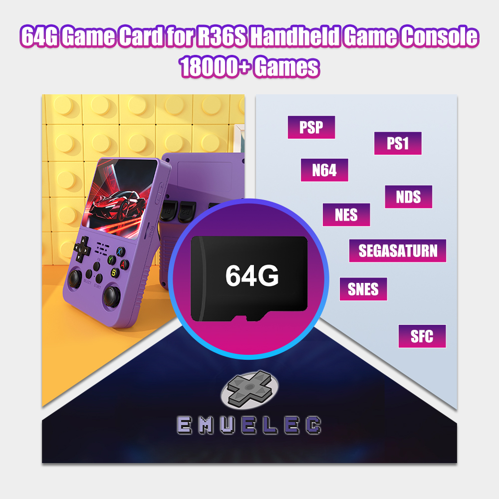 64G Game TF Card for R36S Vide - đánh giá và giá Retro Gaming R36S