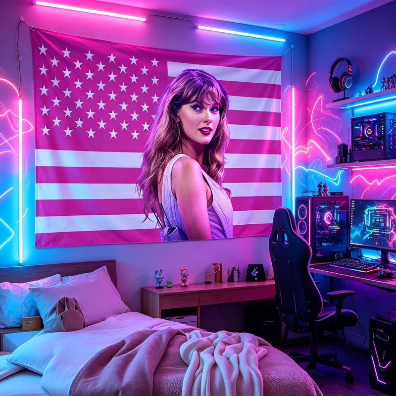 VIKAMA American Flag Female Si - đánh giá và giá Retro Gaming Decor