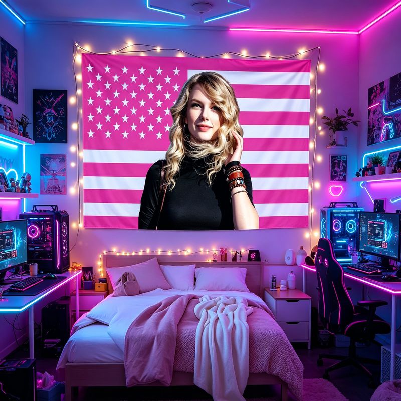 VIKAMA American Flag Female Si - đánh giá và giá Retro Gaming Decor