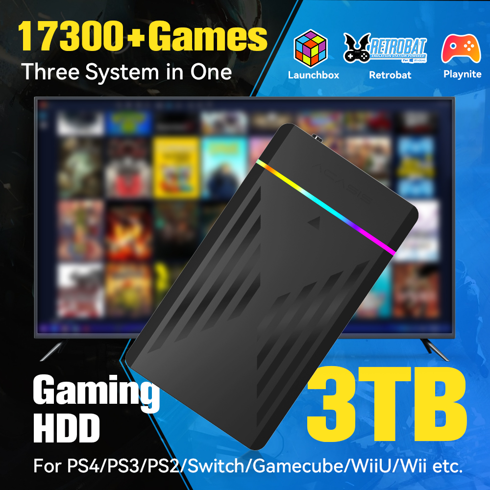 3TB Portable Gaming HDD Launch - đánh giá và giá Retro Gaming Device Handheld